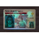 New Jersey Fake id front side